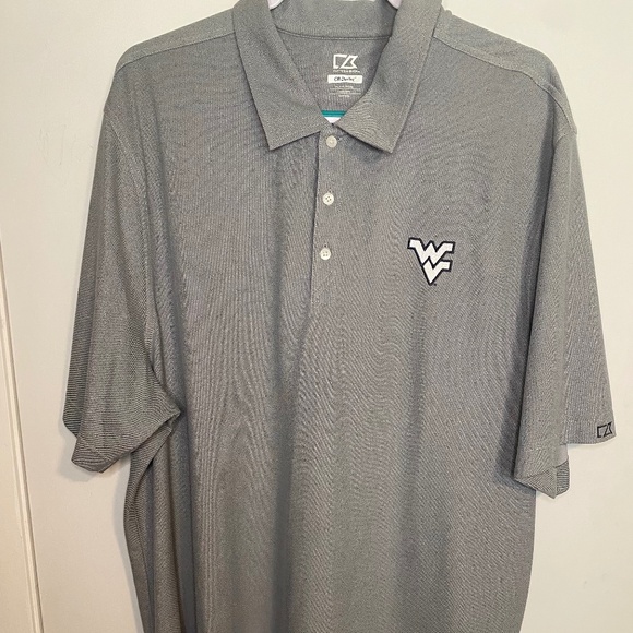 Cutter & Buck Other - NWT WVU Cutter & Buck Grey Polo- size XXXL
